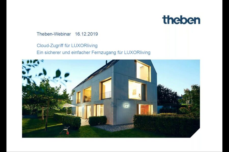Online Seminar zu LUXORliving Cloud Zufriff